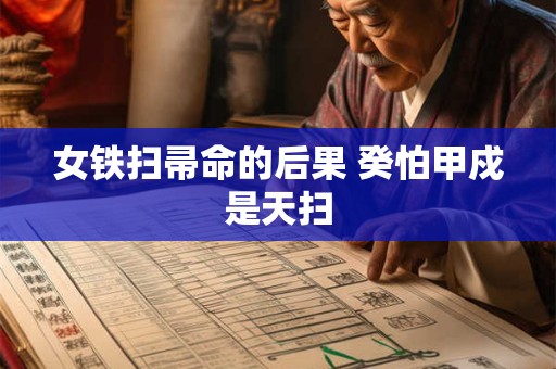 女铁扫帚命的后果 癸怕甲戍是天扫