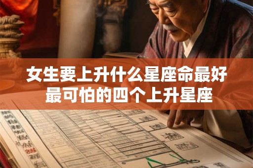 女生要上升什么星座命最好 最可怕的四个上升星座