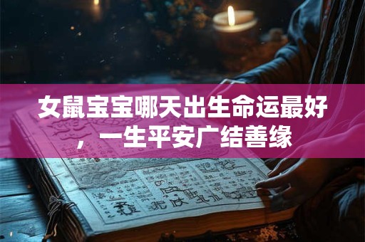 详细阅读:女鼠宝宝哪天出生命运最好,一生平安广结善缘 女鼠宝宝哪天出生命运最好,一生平安广结善缘