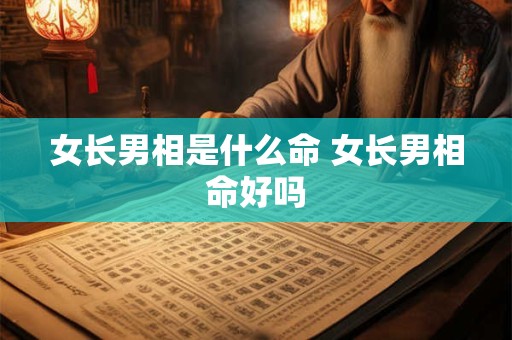 女长男相是什么命 女长男相命好吗