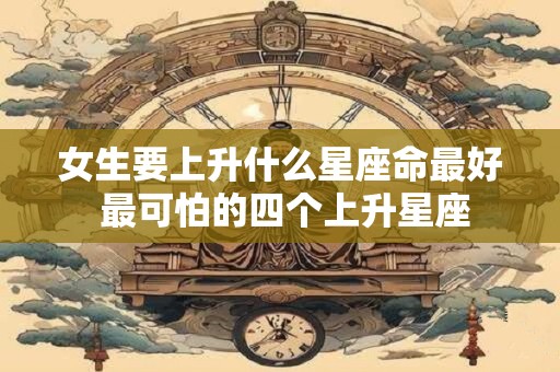 女生要上升什么星座命最好 最可怕的四个上升星座
