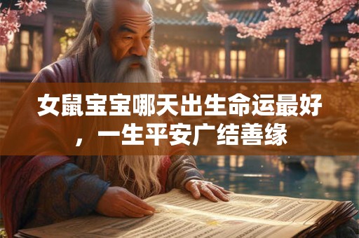 女鼠宝宝哪天出生命运最好，一生平安广结善缘