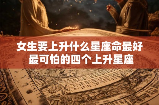 女生要上升什么星座命最好 最可怕的四个上升星座