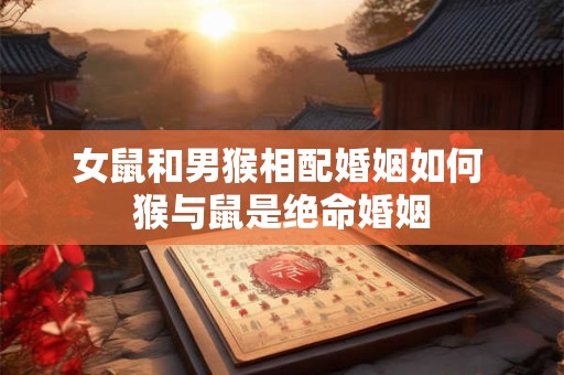 女鼠和男猴相配婚姻如何 猴与鼠是绝命婚姻