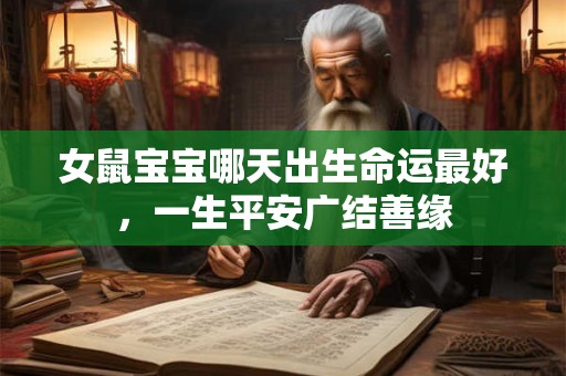 女鼠宝宝哪天出生命运最好，一生平安广结善缘