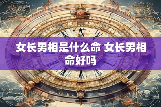 女长男相是什么命 女长男相命好吗