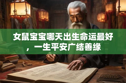 女鼠宝宝哪天出生命运最好，一生平安广结善缘