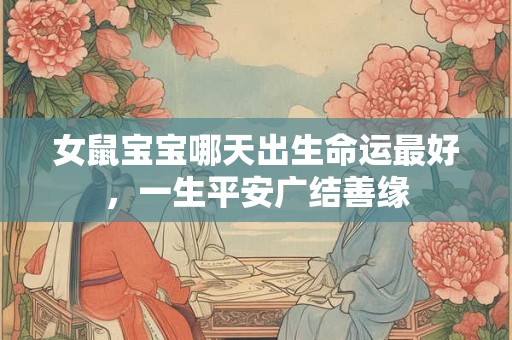 女鼠宝宝哪天出生命运最好，一生平安广结善缘
