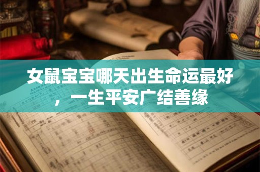 女鼠宝宝哪天出生命运最好，一生平安广结善缘