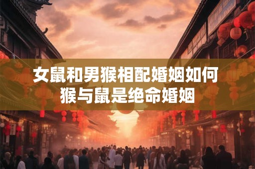 女鼠和男猴相配婚姻如何 猴与鼠是绝命婚姻