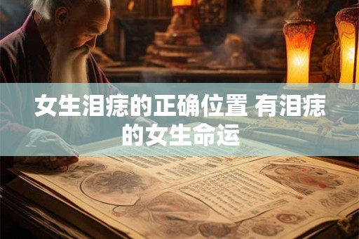 女生泪痣的正确位置 有泪痣的女生命运