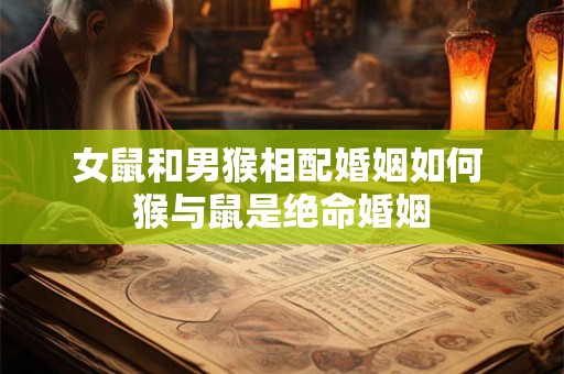 女鼠和男猴相配婚姻如何 猴与鼠是绝命婚姻