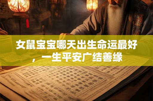 女鼠宝宝哪天出生命运最好，一生平安广结善缘
