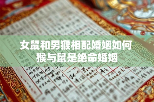女鼠和男猴相配婚姻如何 猴与鼠是绝命婚姻