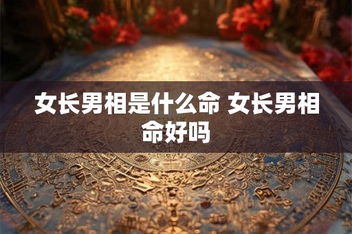 女长男相是什么命 女长男相命好吗