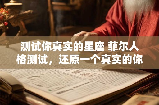 测试你真实的星座 菲尔人格测试，还原一个真实的你