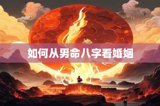 如何从男命八字看婚姻