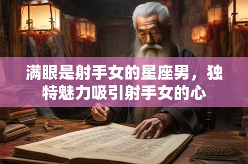 满眼是射手女的星座男，独特魅力吸引射手女的心