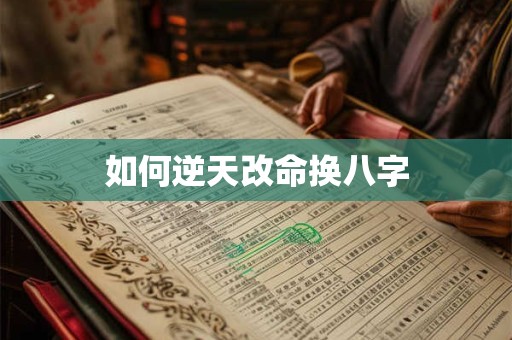如何逆天改命换八字