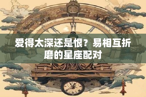 爱得太深还是恨？易相互折磨的星座配对