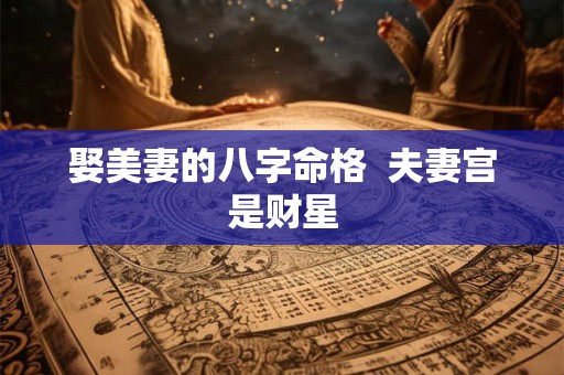 娶美妻的八字命格  夫妻宫是财星