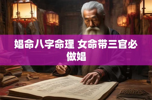娼命八字命理 女命带三官必做娼
