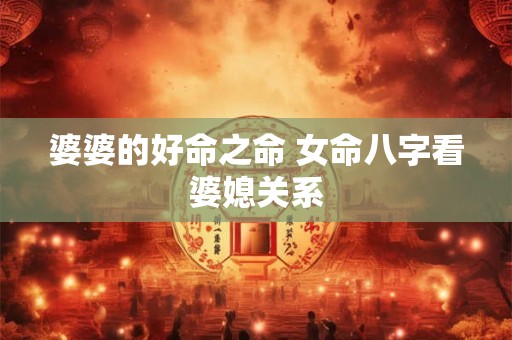 婆婆的好命之命 女命八字看婆媳关系