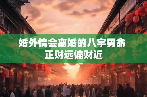 婚外情会离婚的八字男命 正财远偏财近