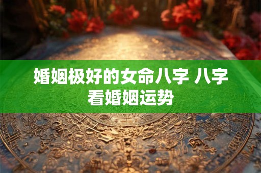 婚姻极好的女命八字 八字看婚姻运势
