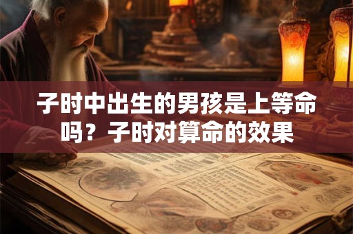 子时中出生的男孩是上等命吗？子时对算命的效果