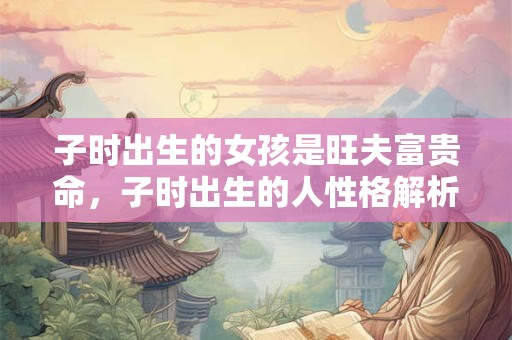 子时出生的女孩是旺夫富贵命，子时出生的人性格解析