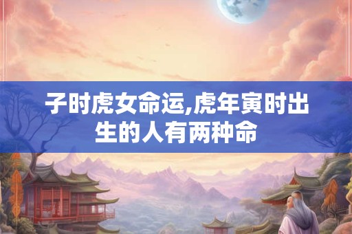 子时虎女命运,虎年寅时出生的人有两种命