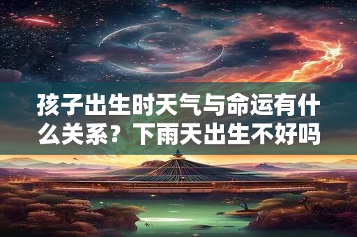 孩子出生时天气与命运有什么关系？下雨天出生不好吗