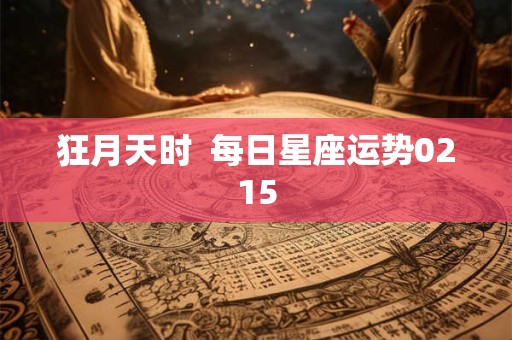 狂月天时  每日星座运势0215