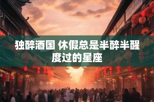独醉酒国 休假总是半醉半醒度过的星座