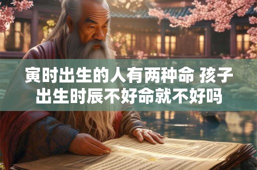 寅时出生的人有两种命 孩子出生时辰不好命就不好吗