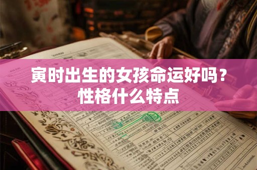 寅时出生的女孩命运好吗？性格什么特点