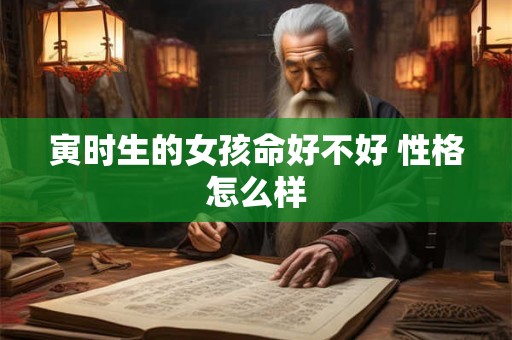 寅时生的女孩命好不好 性格怎么样