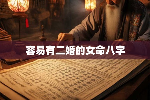 容易有二婚的女命八字