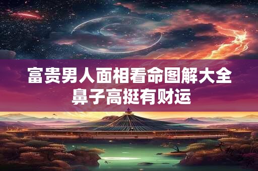 富贵男人面相看命图解大全 鼻子高挺有财运