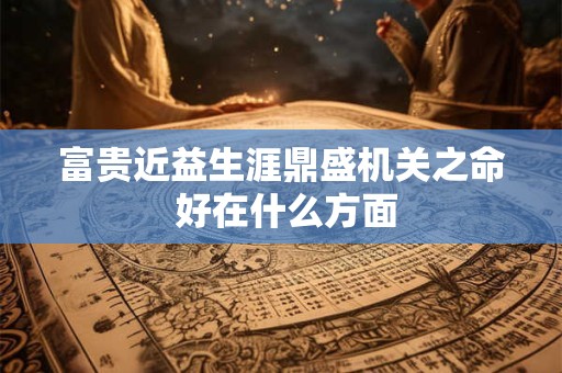 富贵近益生涯鼎盛机关之命 好在什么方面