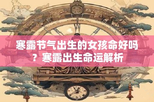 寒露节气出生的女孩命好吗？寒露出生命运解析