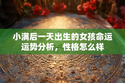 小满后一天出生的女孩命运运势分析，性格怎么样