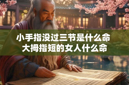 小手指没过三节是什么命 大拇指短的女人什么命