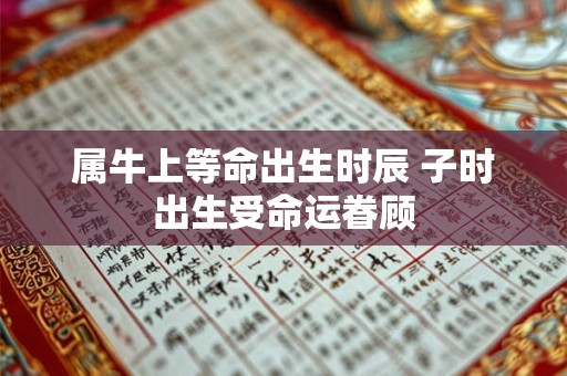 属牛上等命出生时辰 子时出生受命运眷顾