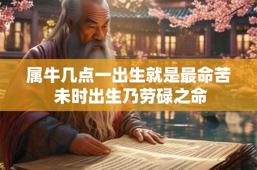 属牛几点一出生就是最命苦 未时出生乃劳碌之命