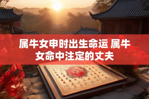 属牛女申时出生命运 属牛女命中注定的丈夫