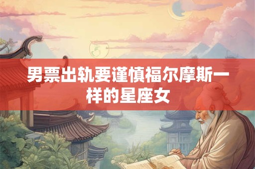 男票出轨要谨慎福尔摩斯一样的星座女