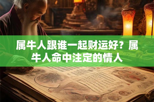 属牛人跟谁一起财运好？属牛人命中注定的情人