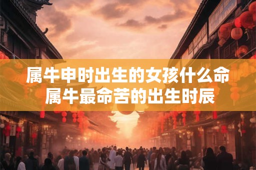属牛申时出生的女孩什么命 属牛最命苦的出生时辰
